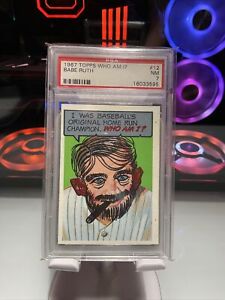 1967 Topps Who Am I? #12 Babe Ruth PSA 7 - Yankees Invest