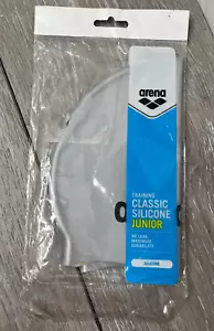 Arena Classic Silikon JUNIOR Badekappe, silber-schwarz - Bild 1 von 4