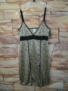 Rosalie Woman’s Cami Night Gown Size L Lace  Mini Lingerie Animol Print - Picture 1 of 7