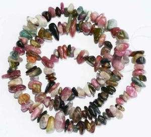 3x6-4x10mm Nugget Baroque Natural Tourmaline Gemstone Beads 16" DIY Hand Making - Picture 1 of 1