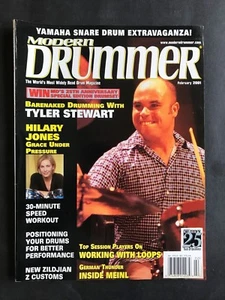 Modern Drummer Magazine February 2001 Tyler Stewart - Picture 1 of 2