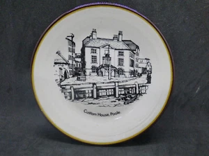 Vintage PURBECK POTTERY Custom House, Poole Plate 13.5cm VGC - Picture 1 of 11