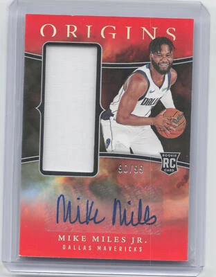2023-24 Panini Origins Mike Miles Jr. RC Jersey Auto Red #/99 - Image 1 of 2