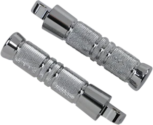 Accutronix Chrome Footpegs Knurled - Male Mount - 5-1/4in. - Picture 1 of 1