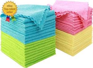 36 Pack Microfiber Cleaning Cloth - Reusable Cleaning Rag, Fast Drying Cleaning - Picture 1 of 12