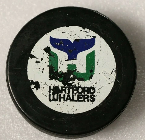 Vintage Hartford Whalers INGLASCO Approved Hockey Puck Game Viceroy Cover