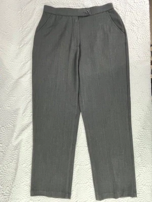 Investments Petites Womens Pants 6PR Drk Gray High Rise Straight Leg Stretch - Image 1 of 4