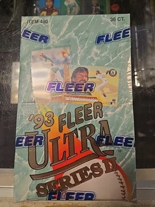 1993 Fleer Ultra Series II Baseball Hobby Box Factory Sealed Unopened 36 Packs - Picture 1 of 4