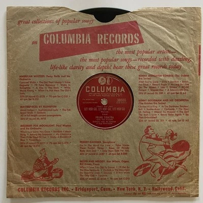 Frank Sinatra Let Her Go / The Wedding of Lilli Marlene 78 rpm E- Columbia 38555 - Image 1 of 4