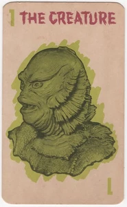 Universal Monsters Old Maid Karte #1 The Creature From The Black Lagoon 1964 SCHÖN - Bild 1 von 1