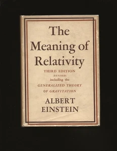 The Meaning of Relativity (by Albert Einstein) (1950) - Picture 1 of 6