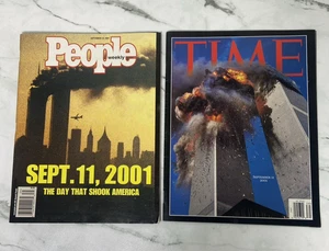Lot of 2 Sept.11 9/11 Magazines People Weekly & TIME - World Trade Center - Picture 1 of 13