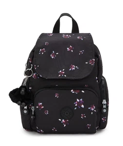 Kipling CITY ZIP MINI Backpack - NIGHT FLOWER RRP £88 - Picture 1 of 7