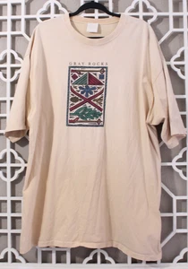 Vintage Gray Rocks Hemd Herren 2XL Beige Einzelnaht Ski Grafik Baumwolle Kanada - Bild 1 von 11
