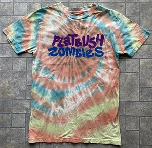 2018 Flatbush Zombies T Shirt Tie Dye Men’s Medium Short Sleeve Multicolor - Bild 1 von 15