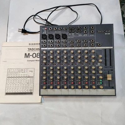 TASCAM M-08 Compact Mixer TEAC Professional Division 12ch AC100V 50/60Hz - Image 1 of 4