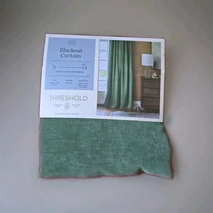 Threshold Blackout Window Curtain Panel Fern Green Aruba 50” X 84” - Picture 1 of 1