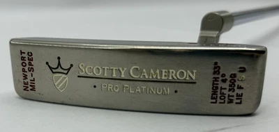Scotty Cameron Pro Platinum Newport Mil Spec 33/350 Putter RH - Image 1 of 4