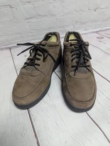 Thom Mcan Brown Leather Lace Up Round Toe Men's Shoes Casual Size 9.5W EUC - Picture 1 of 12