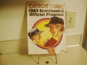 Authentic 1983 Detroit Tigers Official Program vrs Kansas City Royals Un Scored! - Picture 1 of 11