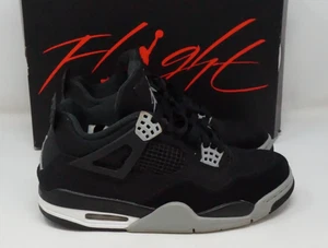 Size 8 - Jordan 4 Retro SE Mid Black Canvas Bred  Insoles Missing - Picture 1 of 12