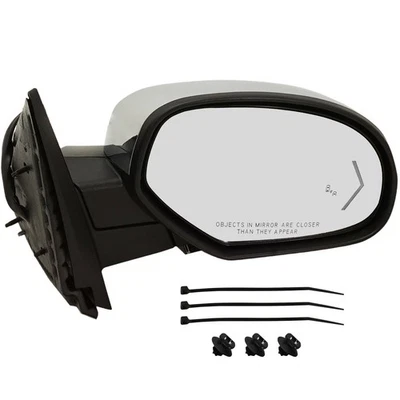 Mirror For 2007-2014 Chevrolet Tahoe Suburban Power-Fold BSD Memory Chrome RH - Image 1 of 4