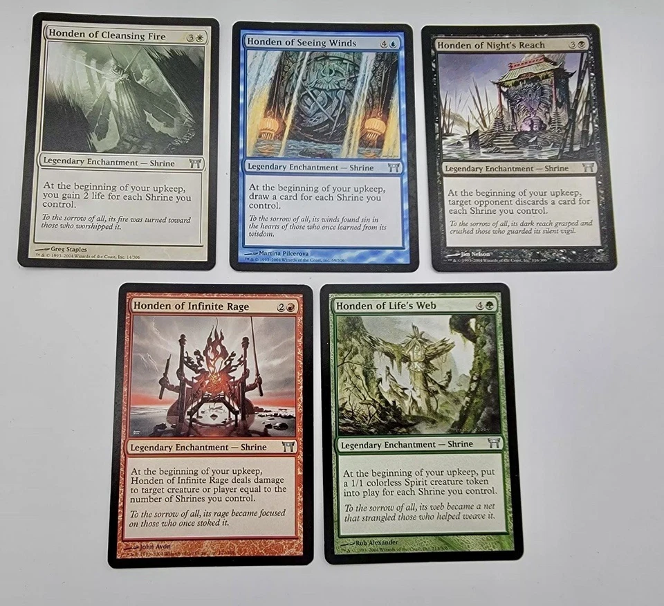 5 Honden Enchantment - Champions (COK) - 1x of each + Free Bonus Cards! - Image 1 of 1