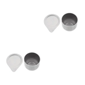 Set of 2 High Temperature Resistant Crucible Multipurpose with Lid Laboratory - Picture 1 of 12