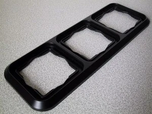 KOPP Abdeckrahmen 3-fach Rahmen DENVER COLOUR onyx-schwarz UP Unterputz 3fach - Bild 1 von 1
