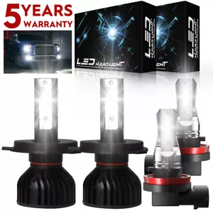 For Honda CRV CR-V 2007-2014 4X LED Headlight Fog Lights High Low Beam Bulbs P4C - Picture 1 of 17