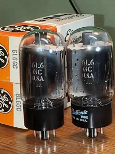 GE 6L6GC NOS/NIB Dual Side Getters MaxiMatch2 tested Matched Pair (2) tube lot - Picture 1 of 2
