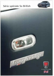 Catalogue Brochure Rover 75 Longbridge, 12/2004 Belgique en français - Imagen 1 de 2