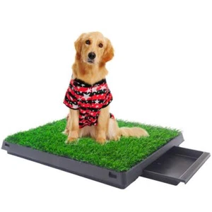 Large Dog Pet Potty Training Pee Pad Mat Puppy Tray With Grass Indoor 3 Layer AU - Picture 1 of 17