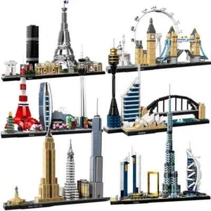 City Skyline Building Blocks Set - New York, London, Dubai Landmarks Puzzle DIY - Picture 1 of 6