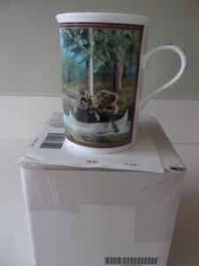 Danbury Mint Boyds Bear On Bear Pond Coffee Mug Cup NIB - Picture 1 of 6