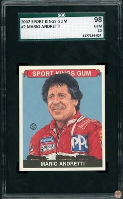 2007 SPORT KINGS MARIO ANDRETTI #2 SGC GEM 10 POP 2 (024) - Image 1 of 2