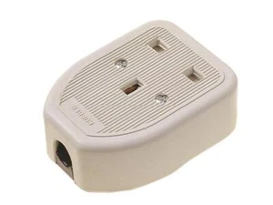Dencon Rubber Trailing Socket 13A 1 Gang White No Cable DCN9413WNB - Picture 1 of 1