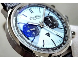 BREITLING Top Time B01 Triumph Eisblau AB01764A1C1X1 NEU FULL SET - Bild 1 von 14