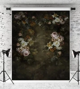 Kate 5x7ft Vintage Flowers Backdrop for Photography Blossom Floral Portrait B... - Picture 1 of 7