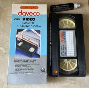 Daveco VHS VCR Video Head Cleaner Non-Abrasive Wet Head Cleaning System - Bild 1 von 2