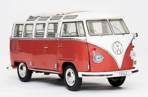 Franklin/Danbury mint 1:24 1962 Volkswagen micro bus classic samba van model 118 - Picture 1 of 8