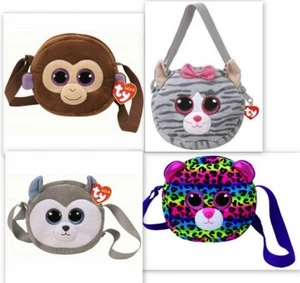 Bolso de hombro de felpa suave TY Beanie - coco Kiki Dotty Slush - Imagen 1 de 5