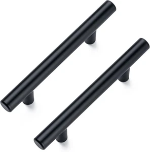 10 Pack Cabinet Pulls Matte Black Stainless Cabinet Handles, for Kitchen and Bat - Picture 1 of 12