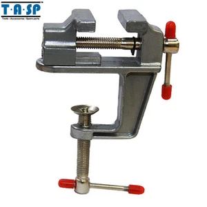 Herramientas manuales tornillo de mesa de aluminio con abrazadera para joyeros artesanías modelo de construcción - Imagen 1 de 6