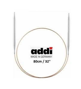 Addi Brass Tip Circular Knitting Needles - 80cm (32") - Picture 1 of 1