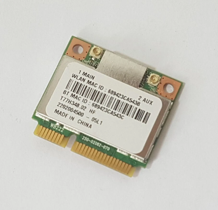 Bluetooth Wlan Combo Karte AR5B22 Atheros aus Acer Aspire M3-481 - Image 1 of 1