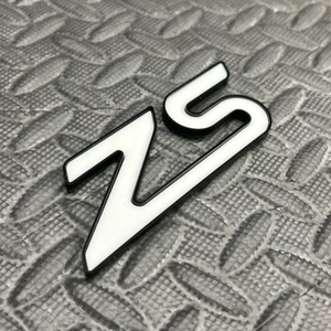 Acrilico Fiesta Focus ZS (Zetec S) Piastra distintivo - Nero/Bianco - Foto 1 di 1