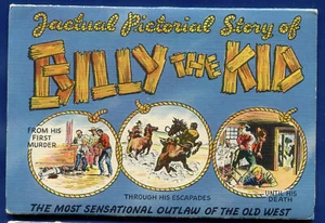 Billy The Kid Old West Outlaw Postkartenordner Comic Stil Comic Tafeln PF841 - Bild 1 von 3