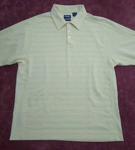 Ping Collection Textured Polo Shirt, Men's Large, Yellow, Dry Fiber Dynamics - Picture 1 of 12