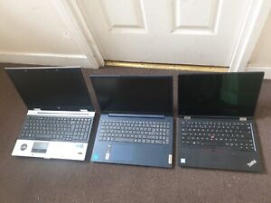 3 X laptop joblot, Thinkpad/Lenovo/hp, Intel Core i5 8th gen/ i3 11th gen/i5 1st